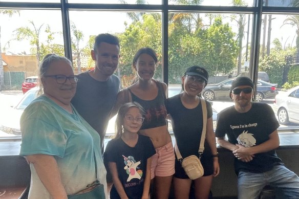 A family from Utah came to my rescue in a Starbucks café in southern Los Angeles.