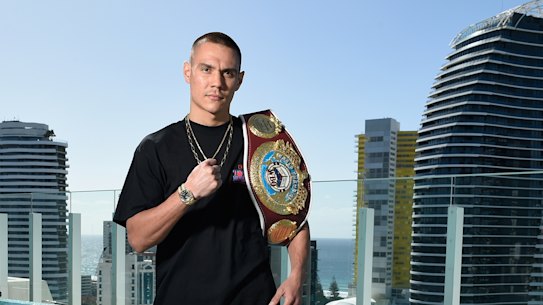 Tim Tszyu at the announcement of his fight against Carlos Ocampo on the Gold Coast.