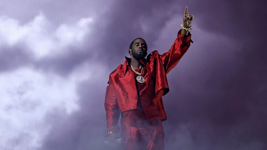 Diddy performs onstage during the 2023 MTV Video Music Awards in 2023 in New Jersey. 
