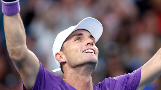 Chris O’Connell, pictured at this year’s Australian Open, is enjoying a career-best run at the Miami Masters.