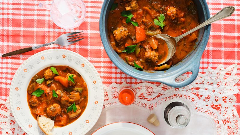 ‘All about the sauce’: Pass the bread to swipe through this cosy sausage stew
