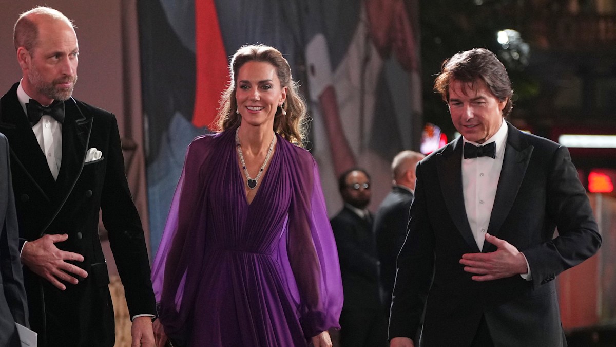 Prince William and Kate Middleton join forces with Tom Cruise on the black carpet for Digger premiere as Swan Song book is published