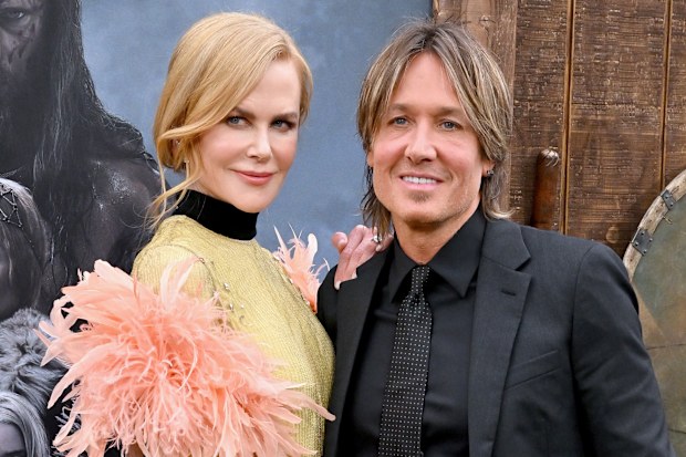 Nicole Kidman and Keith Urban attend the Los Angeles Premiere of "The Northman" at TCL Chinese Theatre on April 18, 2022 in Hollywood, California.