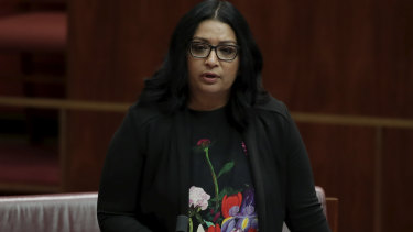 Senator Mehreen Faruqi called Senator Anning "an absolute disgrace".