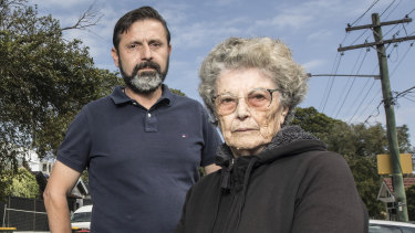 Dimitrios Hatzitoulousis and Maria Frangakis are two of only a handful of residents who are left in Eurimbla Avenue, Randwick.