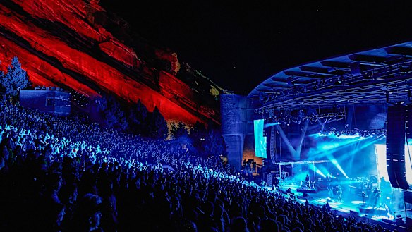 King Gizzard and the Lizard Wizard live at Red Rocks Amphitheatre earlier this month.