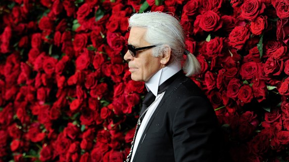 Karl Lagerfeld attends the Museum of Modern Art Film Benefit tribute to Pedro Almodovar in 2011 in New York.