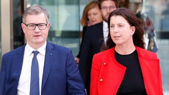 Andrew Hagger, left, has resigned from NAB