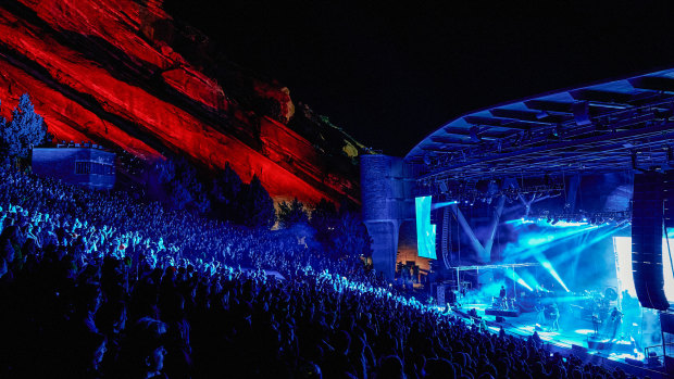 King Gizzard and the Lizard Wizard live at Red Rocks Amphitheatre earlier this month.