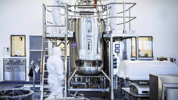 CSL’s Broadmeadows laboratory, where AstraZeneca’s vaccine is being made.