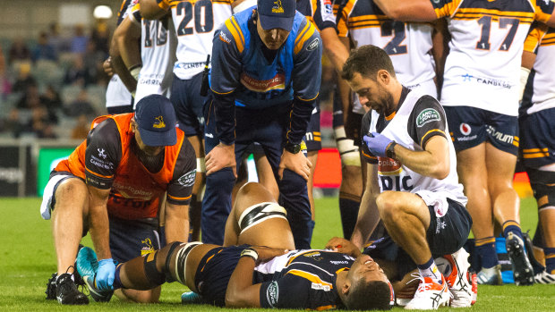 Rob Valetini and Scott Sio were injured in the second half.