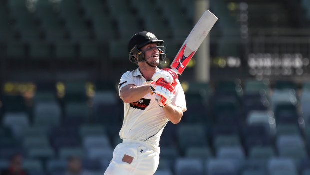 Form: Mitch Marsh smashed a valuable ton for Western Australia.