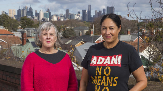 Helen Gaynor (left) has made a documentary about Alex Bhathal's eventful campaign for the Batman by-election in 2018. 