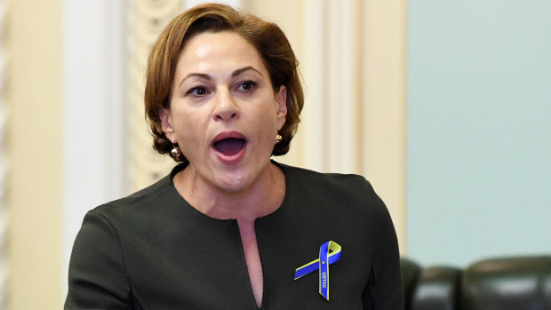 Jackie Trad has slammed a report in The Sunday Mail that claimed she was going to 'parachute' into a safer seat.