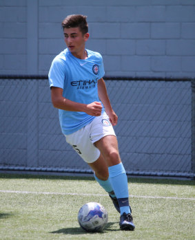 Rachele during his stint with Melbourne City’s academy.