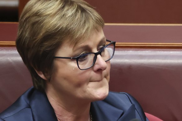 Defence Minister Linda Reynolds during Question Time.