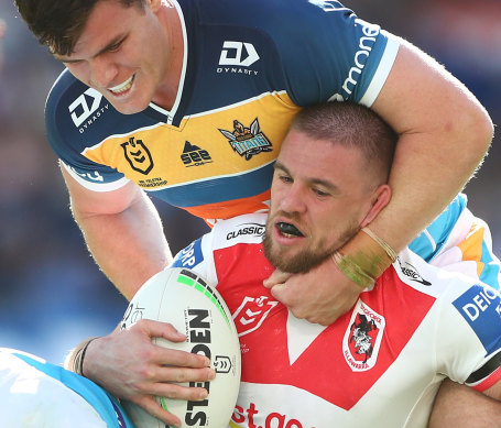 The Dragons’ fullback last played against the Titans in round 19.
