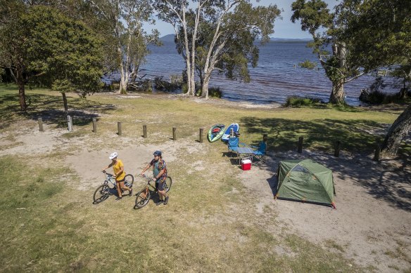 Mungo Brush campground is large and comfortable.