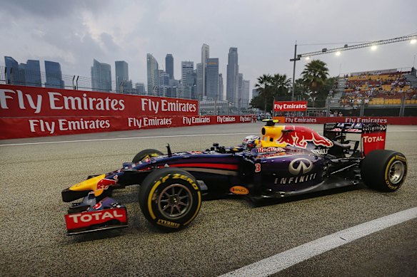 The Singapore Formula One Grand Prix takes place on the Marina Bay City Circuit.
