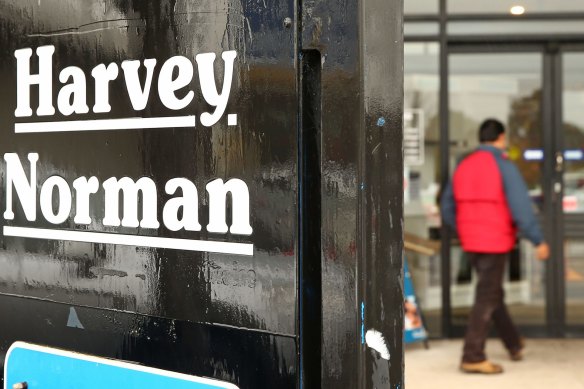 Harvey Norman saw sales and profits boom during the pandemic.