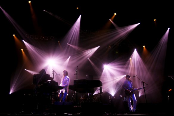 Jean-Benoit Dunckel and Nicolas Godin perform in Melbourne in 2008.