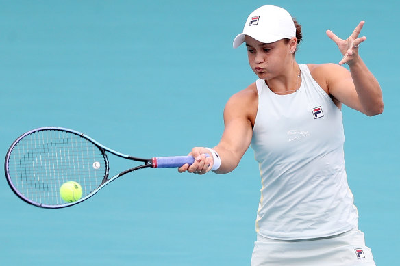 No.1-ranked Ash Barty has won her second successive Miami title.