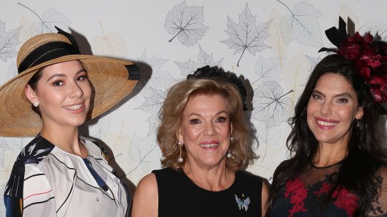 Francesca Packer Barham, Ros Packer and Gretel Packer