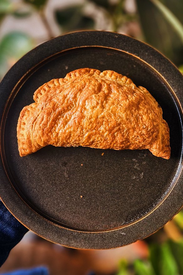 Mushroom rendang hand pie.