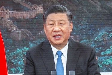 Chinese President Xi Jinping delivers an address to the opening ceremony of the China International Import Expo in Novemner