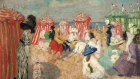 Ethel Carrick, Sur La Plage, On the Sands, Dinard, 1911, sold for more than double it’s high estimate at $1,996,591 at Smith & Singer.