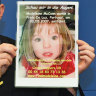Gerry, left, and Kate McCann, show a picture of their daughter Madeleine  at a press conference in Berlin in 2007.