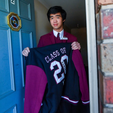 Andrew Leap is the captain of South Oakleigh College, so he is missing out on the opportunity to lead his school at sports carnivals and graduation events.
