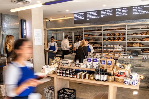 Baker Bleu bakery-cafe in Double Bay.