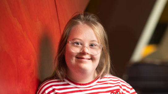 Henrietta Graham, one of students enrolled in a new film school at RMIT for Victorians living with a disability.