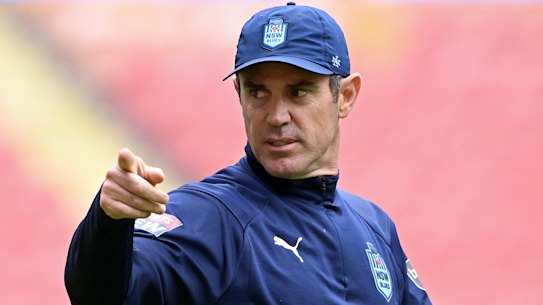 NSW coach Brad Fittler ahead of the 2022 State of Origin decider.