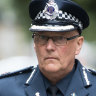 Assistant Commissioner Stephen Fontana arrives at the Coroner's Court on Wednesday.