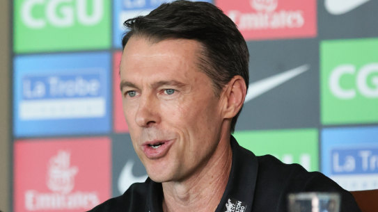 Collingwood’s new senior coach, former triple premiership-winning Brisbane Lion, Craig McRae.