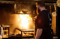 Much of what you’ll eat at Ach is cooked on the restaurant’s open hearth.