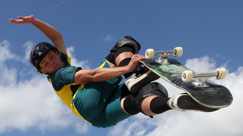 Keegan Palmer defends Olympic title with gold in men’s park skateboarding