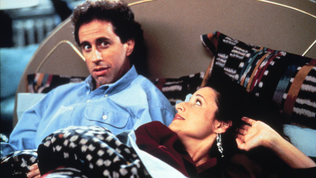 'Shiksa appeal' ... Jerry Seinfeld and Julia Louis Dreyfuss, who played Elaine on the hit series, 'Seinfeld'.