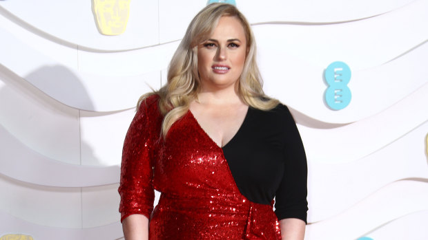 Rebel Wilson at Monday's BAFTAs.