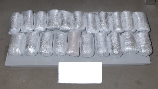 The seized drugs.