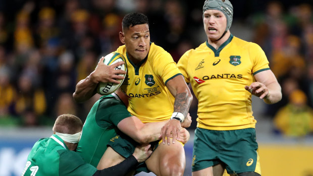 Prolific: David Campese says Israel Folau can get even more involved as he chases the former Wallaby's try-scoring record.