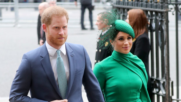 Heading for Los Angeles: Harry and Meghan.