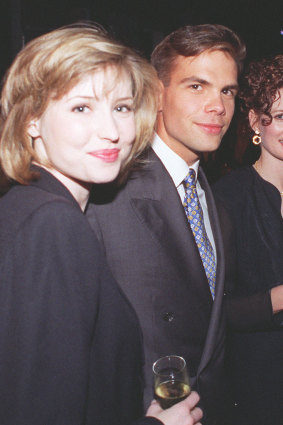 Lachlan Murdoch and his former fiancee Kate Harbin at the Marie Claire Australia launch in 1995.