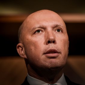 Home Affairs Minister Peter Dutton