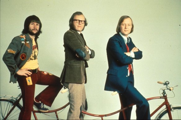 Bill Oddie, Graeme Garden and Tim Brooke-Taylor as The Goodies