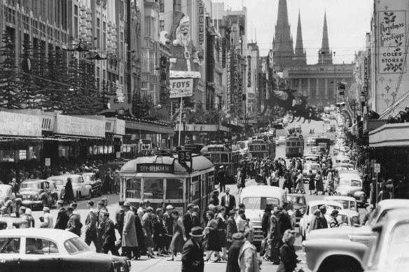 Bourke Street in 1957.