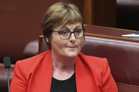 Former defence minister Linda Reynolds.