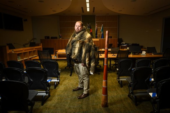 Troy Williamson at the Coroners Court of Victoria, where, until recently, he was the most senior Indigenous person.